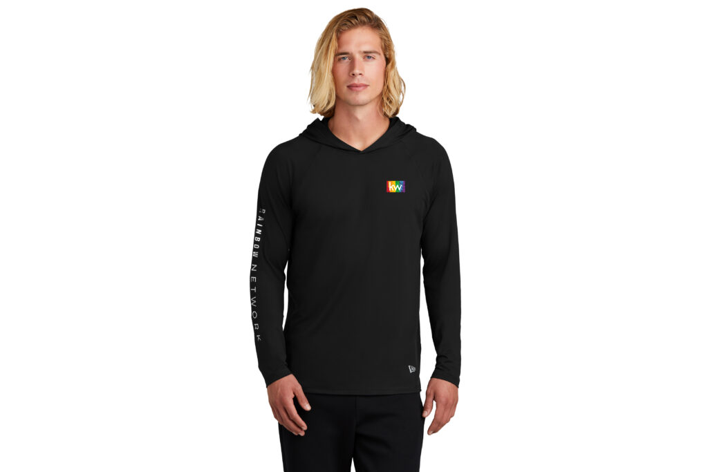 KW Rainbow Network | New Era® Power Long Sleeve Hoodie - Direct To Film