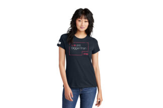 Real | 'We Are Bigger Than Me' District® Women’s Perfect Tri® Crewneck Tee
